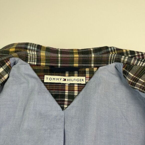 Vintage Tommy Hilfiger Y2K Plaid Blazer S Fitted  Academia School Prep Preppy - Picture 6 of 15